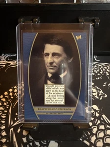 Ralph Waldo Emerson Authentic Relic Pieces Of The Past Short Printed Card - Bild 1 von 2