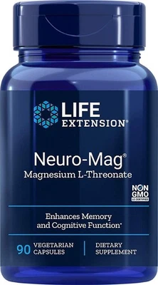 Life Extension Neuro-mag L-treonato de magnesio, 90 unidades (paquete de 2) Foto 1 de 2