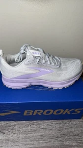 Brooks Trace 4 Women’s Running Shoes - Size 8 (Oyster/Purple/Sherbert) - Picture 1 of 5