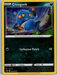 #SWSH245 Croagunk SWSH: Sword & Shield Promo Cards Promo Holo - Picture 1 of 2