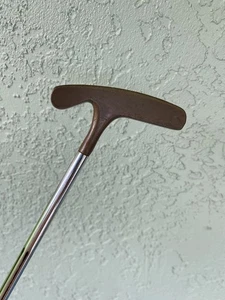 Acushnet Bulls Eye Wide Flanged Offset Putter 35A Slotted Fluted Steel 35" RH - Picture 1 of 12