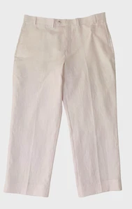 Paul Fredrick 100% Linen Dress Pants Classic Fit Men’s Sz 38/30 Light Pink *New* - Picture 1 of 13