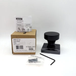New Kwikset 97880-942 Pismo Single Sided Dummy Doorknob NIB *Matte Black* - Picture 1 of 9