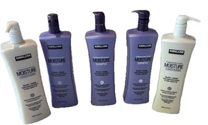 5 Kirkland Signature Shampoo & Conditioner Moisture 33.8 fl oz ea Sulfate Free . - Picture 1 of 4