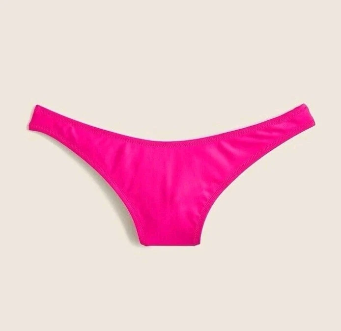 J.Crew Heritage 1989 High Leg Bikini Swim Bottom Womens Size 2X Fucsia BP209