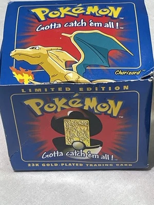 🔥 Pokémon - 1999 Burger King 23k gold plated trading card - #06 Charizard - Image 1 of 4