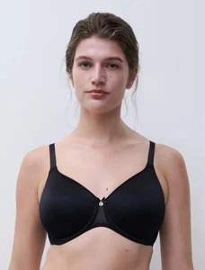 CHANTELLE 13FN3 NORAH FULL COVER SPACER T-SHIRT BH 34D schwarz neu ohne Etikett - Bild 1 von 3