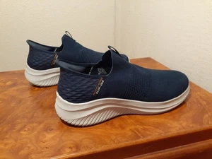 SKECHERS Slipper Hands Free Herren Sportschuhe. Größe 13 W. Blau. - Bild 1 von 11