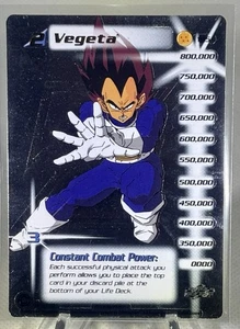 DBZ CCG DRAGON BALL Z VEGETA LV2 #195 LIMITED TRUNKS SAGA HI-TECH RARE FOIL 2001 - Picture 1 of 10