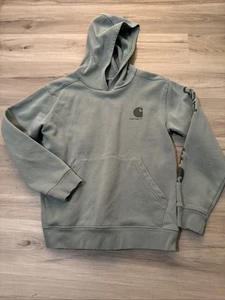 Carhartt Kids Large Sweatshirt Hooded Green - Picture 1 of 2