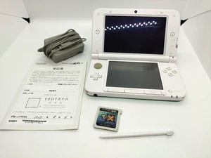 Nintendo 3DS LL XL Console White Mint Green Region Japan - Picture 1 of 10