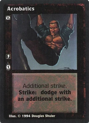 Acrobatics - Jyhad Deckmaster V:TES Trading Card 1994 - Image 1 of 2
