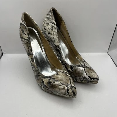 Report Tashi Mujer Imitación Cuero Serpiente Texturizado Tacón de Aguja TALLA 6-TACONES DE CÓCTEL Foto 1 de 4