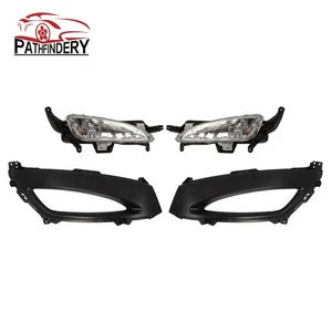 Juego de biseles de luces antiniebla para parachoques delantero Fit 2011 2012 2013 Kia Optima con bombillas - Imagen 1 de 10