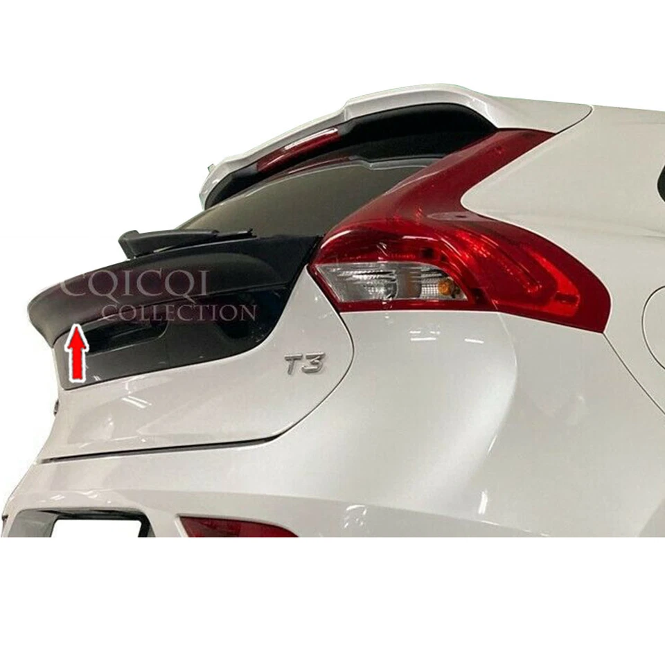 Unpainted Fit For Volvo V40 5DR Hatchback Rear Middle Trunk Spoiler T5 2019 - Imagem 1 de 4