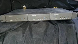 Used VideoTek 3x VDA-16 Video Distribution Amplifiers in 1U Rack. - Picture 1 of 12