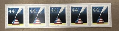 US Scott 4496 2011 Quill and Inkwell Coil Plate Block of 5 VF-MNH S1111 - Image 1 of 2