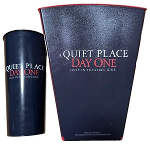 A Quiet Place Day One Popcorn Eimer und Tasse NIE BENUTZT - Bild 1 von 3