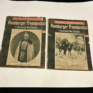 WWI 1915 Hamburger Fremdenblatt Illustrated War Chronic - Bild 1 von 3