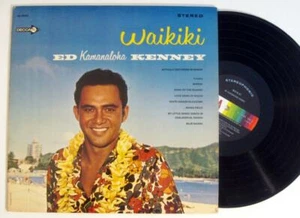 ED KAMANALOHA KENNEY Waikiki ~ 1966 Hawaiian Music Vinyl Record - Picture 1 of 1