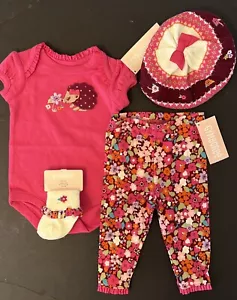 NWT Infants 0-3 mo Gymboree HAPPY HEDGEHOG Bodysuit, Leggings, Socks & BERET 4pc - Picture 1 of 7