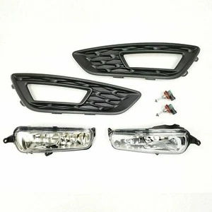 Fit 2015-2018 Ford Focus w/Bezels Bulbs Clear Lens New Fog Driving Lights Kit - Bild 1 von 7