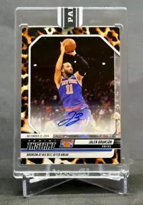 Jalen Brunson AUTO #/10 2024 Panini Instant #217 Jaguar - Knicks Star Dominates - Picture 1 of 3