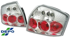 fit 02-05 AUDI A4 S4 SEDAN REAR TAIL LIGHT LAMP EURO STYLE 03 04 PAIR DEPO - Bild 1 von 1