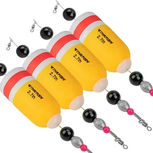 Popping Corks Floats for Saltwater Inshore Fishing Bobber 4pcs Rattle Rig Weight - Picture 1 of 11