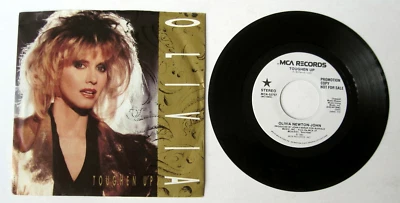Olivia Newton John - Toughen Up - EX 1986 Synth Pop Promo 7" 45 + Picture Sleeve - Image 1 of 2