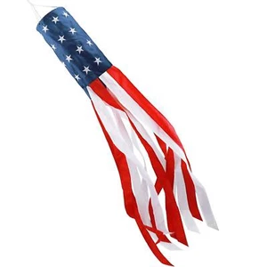 4th Of July Decorations,40 Inch American Windsock Heavy Duty,Patriotic Fourth... - Picture 1 of 7