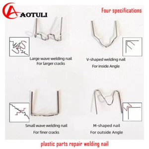 Auto Bumper Nail Welding Wire Welding Gun Hot Melt Nail for Plastic Parts 500pcs - Picture 1 of 10