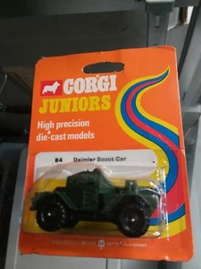Corgi #84 Daimler Scout Car, ORANGE CARD VARIANT Mint In BP US Seller - Picture 1 of 3