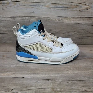 Jordan Air Flight 707812-140 Youth taglia 7Y Carolina blu bianco nero - Foto 1 di 11