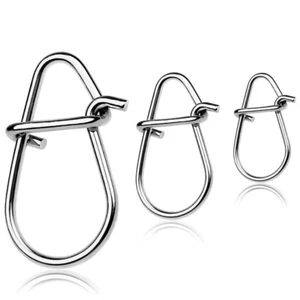 200X Crankbait Snaps Stainless Steel Power Fishing Snap Duo Lock Lure Connectors - Picture 1 of 13