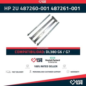 HP PROLIANT DL380 G6/G7 - RAILS KIT SLIDING 2U P.N: 487260-001/487261-001 - Imagen 1 de 7