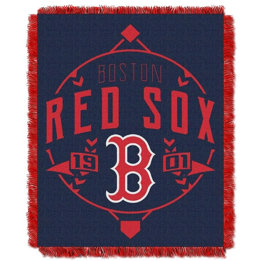 NORTHWEST MLB Ace Woven Jacquard Throw Blanket (Boston Red Sox) - Image 1 of 1