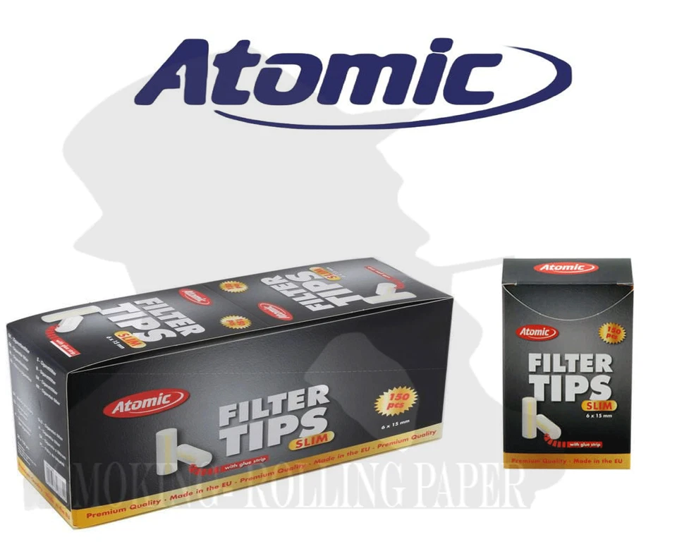 Filtri Atomic Slim 6mm 20 Astucchi Da 150 Filtrini