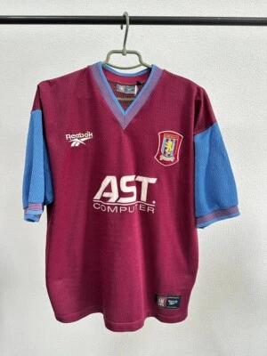 Fc Aston Villa 1997-1998 Home Jersey Reebok Shirt Size 42/44 - Image 1 of 4