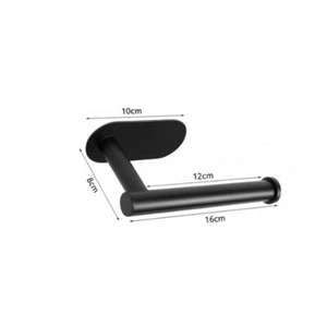 Stainless Steel Toilet Roll Paper Holder Strong Self Adhesive Stick Wall Mount - Picture 1 of 10
