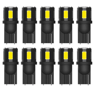 10x T10 W5w 501 Car Bulbs Led Smd Xenon Side Light Bulb Canbus Error Free White - Picture 1 of 5