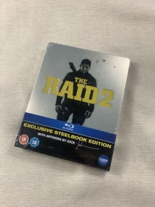 THE RAID 2  BLURAY ZAVVI STEELBOOK OOP ，NEW/SEALED - Picture 1 of 6