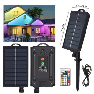 LED Colorful Eaves Light Solar Powered For Courtyard Park Garden Outdoor Decor - Picture 1 of 12