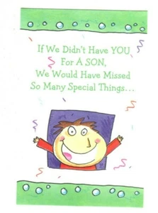 Popular Greetings "HAPPY BIRTHDAY SON" Birthday card & envelope NEW - Picture 1 of 2