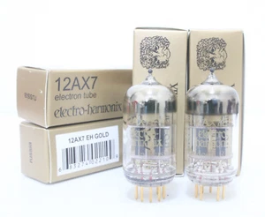 NEU Match QUAD (4 Stck.) 12AX7 Gold Pin Electro Harmonix Kryo Röhren ECC83 5751 - Bild 1 von 5