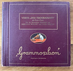 Schellack 4 x Kurz-Oper von Giuseppe Verdi "Der Troubadour" Weigert Grammophon - Bild 1 von 10