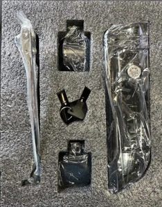 OS&D Advanblack Black HINGES & LATCH KIT FOR HARLEY TOUR PAK - Foto 1 di 2