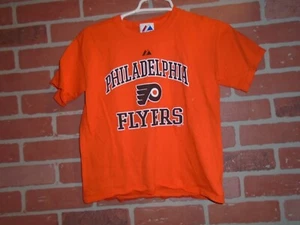 PHILADELPHIA FLYERS MAJESTIC TSHIRT YOUTH MEDIUM - Picture 1 of 2
