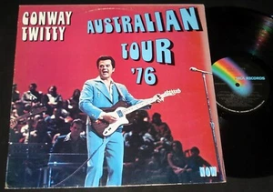 CONWAY TWITTY AUSTRALIAN TOUR '76 - NOW & THEN LP - COUNTRY & WESTERN - Picture 1 of 2