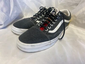 Vans Skateschuhe US Herren Größe 13 schwarz mit weißen Streifen - Bild 1 von 5